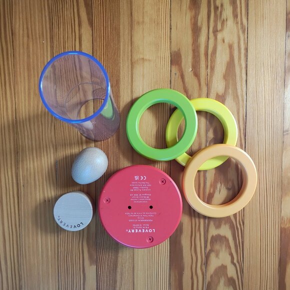 Lovevery Ring Stack and Egg Cup from The Explorer playkit (9-10m) - Picture 3 of 3
